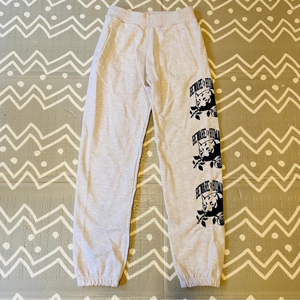 Chinatown market rare graphic gray grey loose fit sweatpants pants